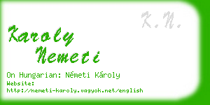karoly nemeti business card
